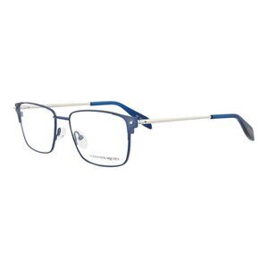 Alexander McQueen Mens Square/Rectangle Blue Silver Transparent Fashion